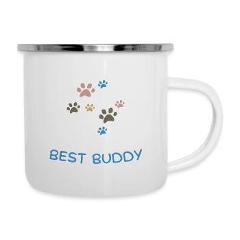 best buddy - Emaille-Tasse - Weiß - Rechts