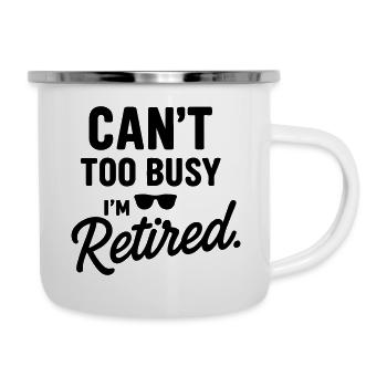I am retired, gift for retirement - Camper Mug - white - Right