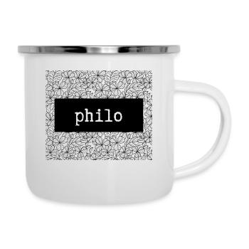 Philo Custom Design - Tasse émaillée - blanc - Droite