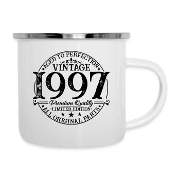 Born in 1997 Vintage Birthday Gift - Camper Mug - white - Right