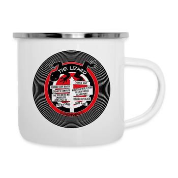 Die Eidechse Cornwall - Emaille-Tasse - Weiß - Rechts