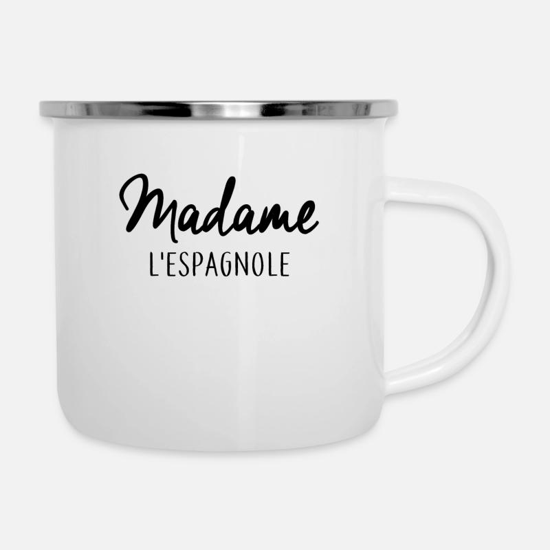 Madame l'Espagnole - Tasse émaillée - blanc