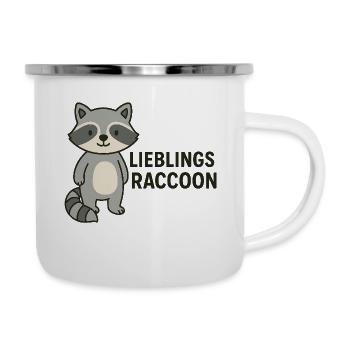 FAVORITE RACCOON - Camper Mug - white - Right