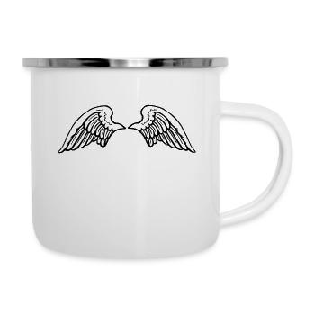 aile - Tasse émaillée - blanc - Droite