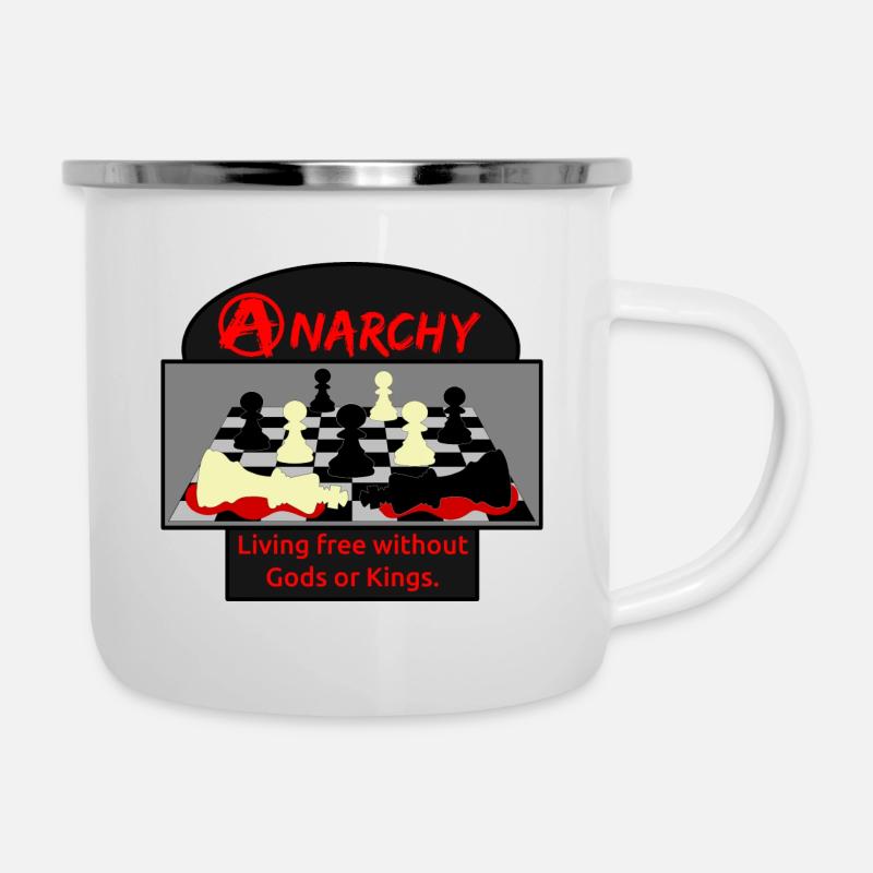 Anarchy - Emaille-Tasse - Weiß