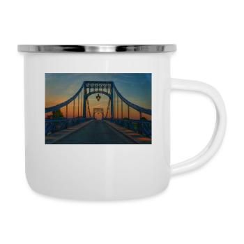 Kw brücke - Emaille-Tasse - Weiß - Rechts