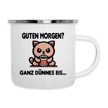 Good morning? Very thin funny saying - Camper Mug - white - Right