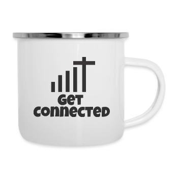Jesus Connect with God Pastor Believer - Camper Mug - white - Right