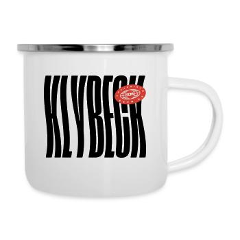 Klybeck Basel - Emaille-Tasse - Weiß - Rechts