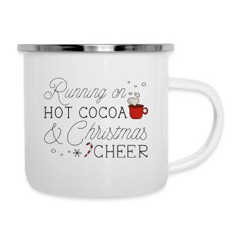 Running On Hot Cocoa And Christmas Cheer - Camper Mug - white - Right