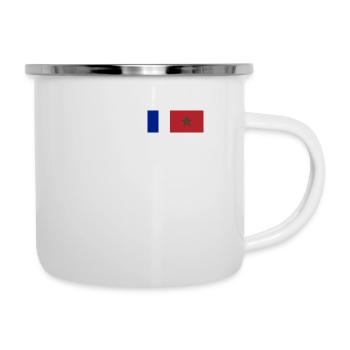 France Maroc - Tasse émaillée - blanc - Droite