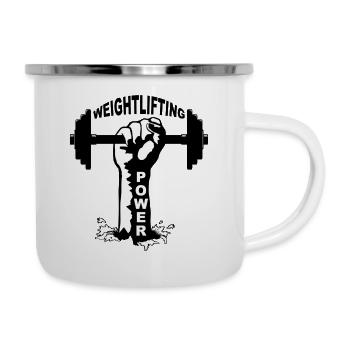 weightlifting - Camper Mug - white - Right