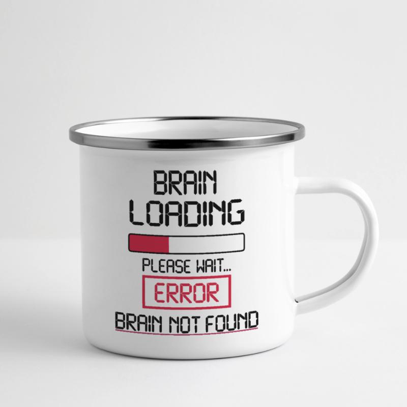 brain loading error Tasse émaillée