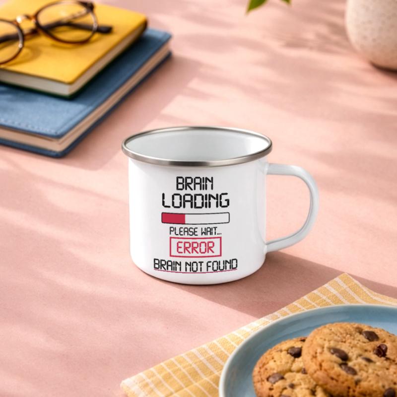 brain loading error Emaille-Tasse