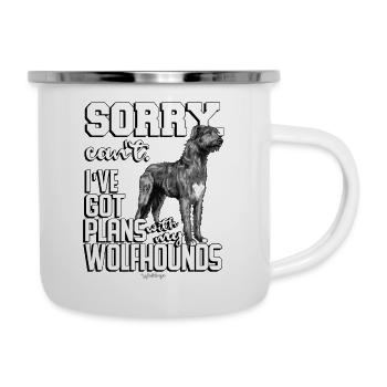 Irish Wolfhound Plans 7 - Camper Mug - white - Right