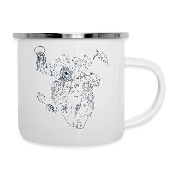 Heart of the Sea (Lineart) - Camper Mug - white - Right