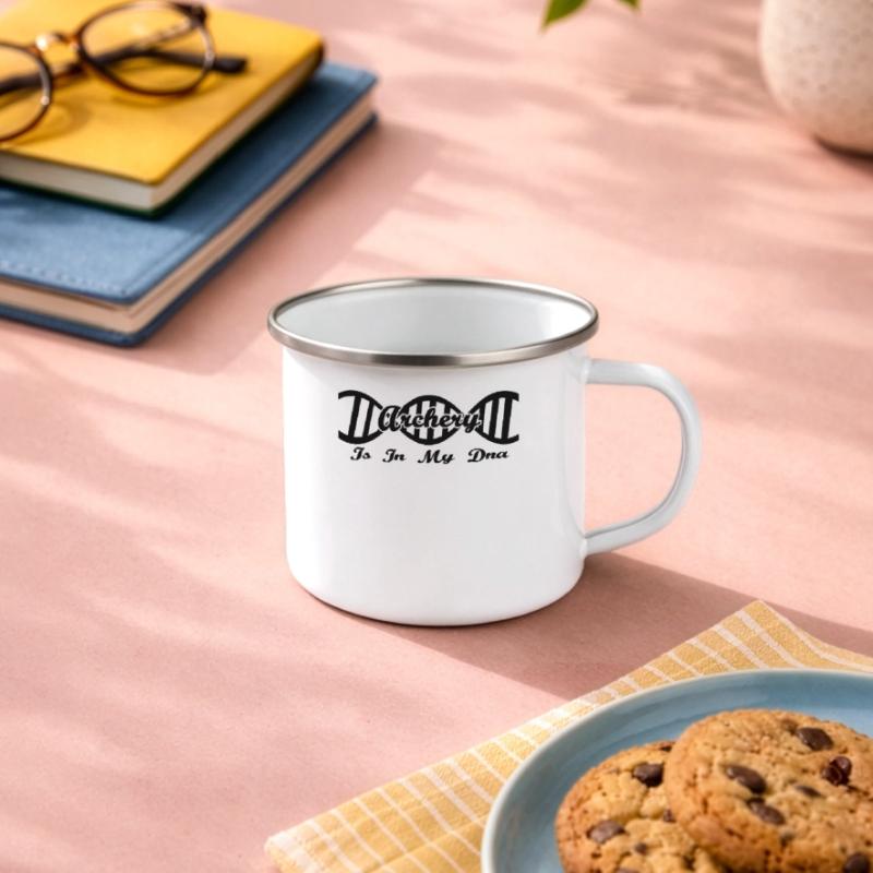 Dna dns evolution geschenk hobby Archery Emaille-Tasse