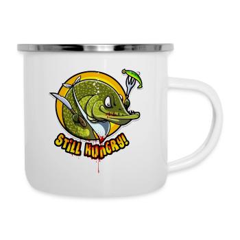 STILL HUNGRY - Emaille-Tasse - Weiß - Rechts