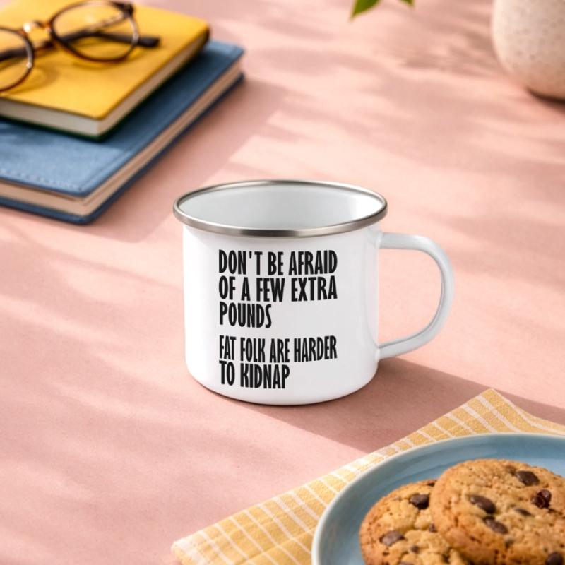 plus difficile à kidnapper Tasse émaillée