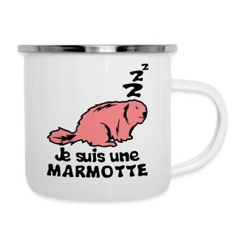 I'm an animal marmot term - Camper Mug - white - Right