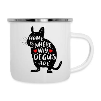 Degus | Dire magique | Célébrez vos délégations! - Tasse émaillée - blanc - Droite