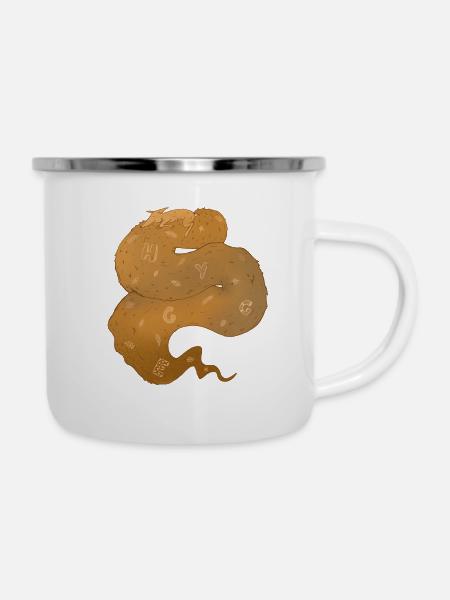 Foxxx - Emaille-Tasse - Weiß