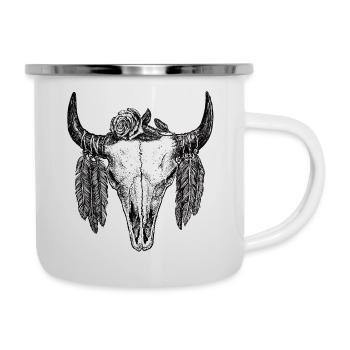 Skull Tattoo II - Camper Mug - white - Right