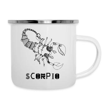 scorpio steampunk - Camper Mug - white - Right