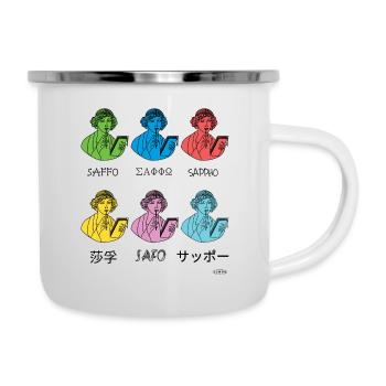Sappho Pop - Tasse émaillée - blanc - Droite