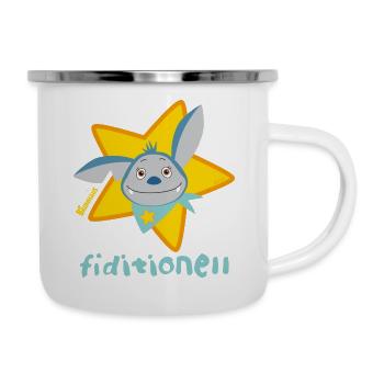 KiKA-Baumhaus mit Fidi Fiditionell - Emaille-Tasse - Weiß - Rechts
