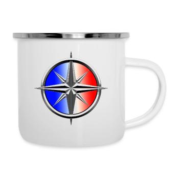 pink winds blue white red - Camper Mug - white - Right