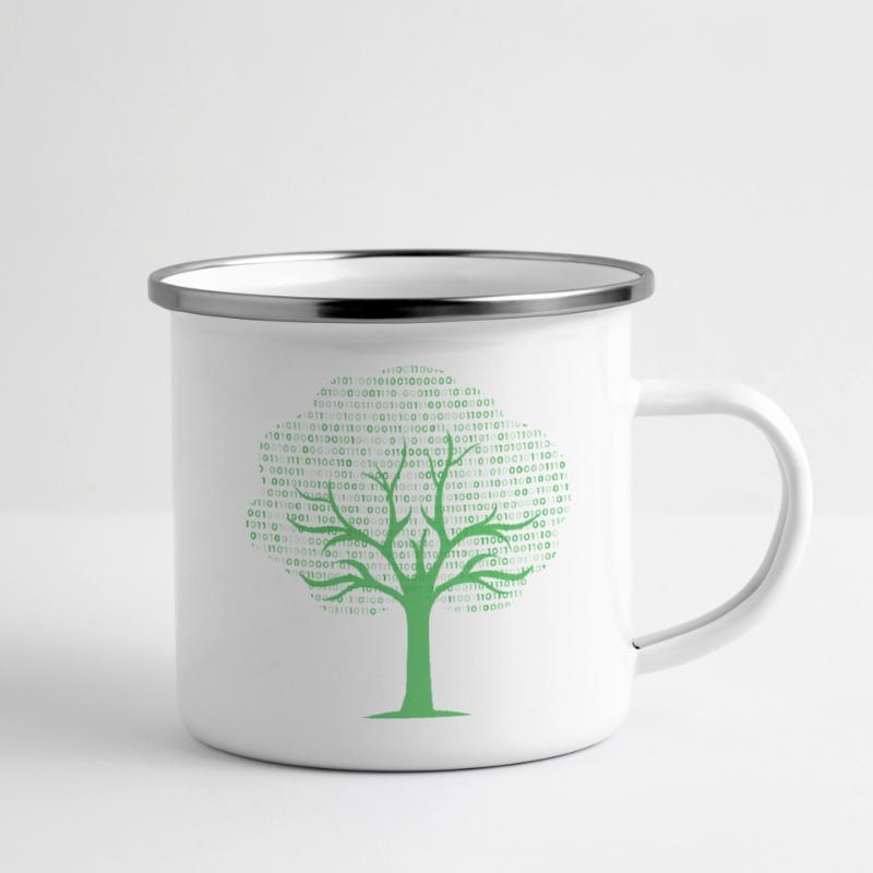 Binary Tree... Programmeurs & Nerd Tasse émaillée