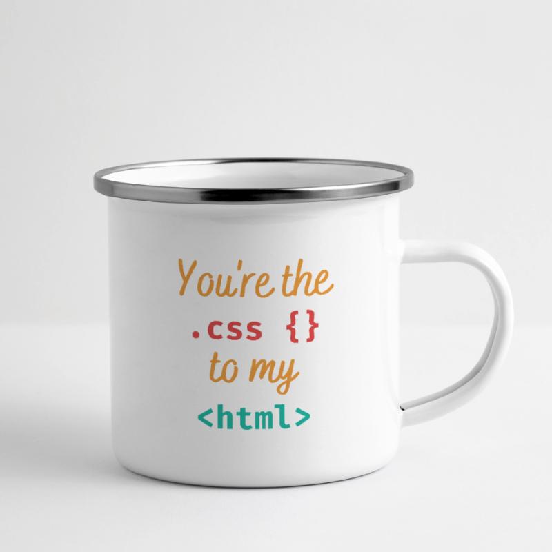 Vous êtes le css à mon html Tasse émaillée