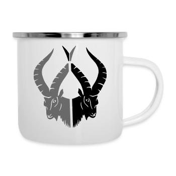 Capricorn animal zodiac sign astrology - Camper Mug - white - Right