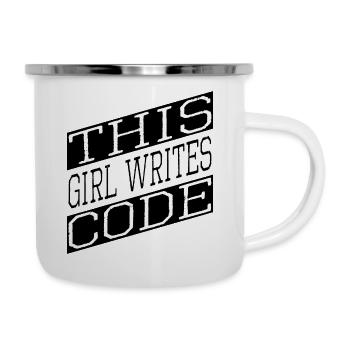 mom clinical informatics specialist funny - Emaille-Tasse - Weiß - Rechts