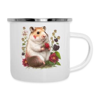 Charming hamster - Camper Mug - white - Right