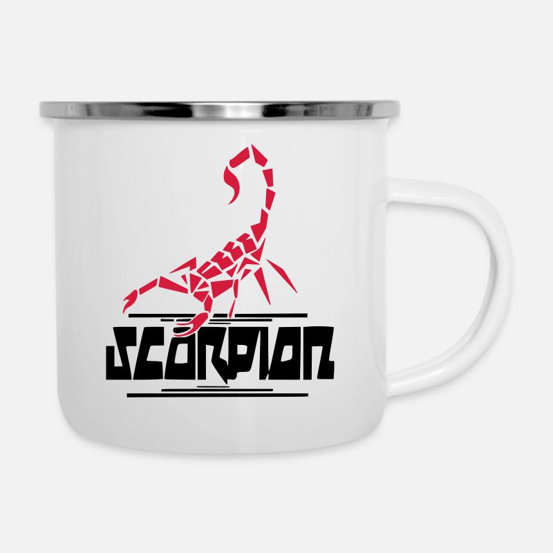 scorpion - Tasse émaillée - blanc