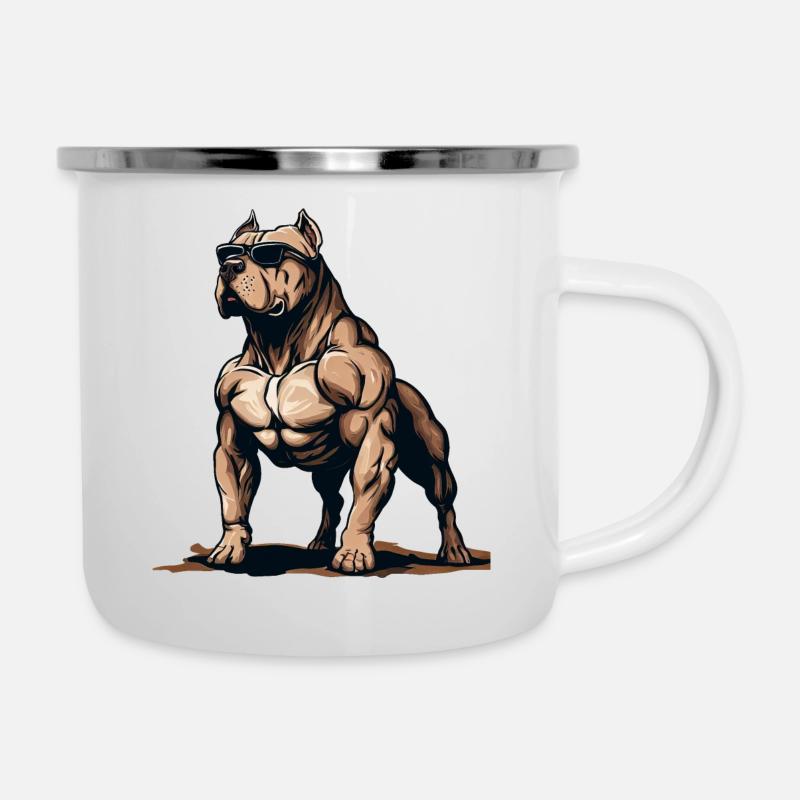 Bitbull Le Gorille - Tasse émaillée - blanc