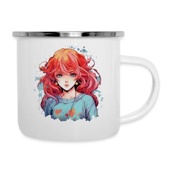 Why so Beautiful:) - Emaille-Tasse - Weiß - Rechts