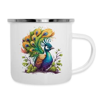 Peacocks Plume - Camper Mug - white - Right