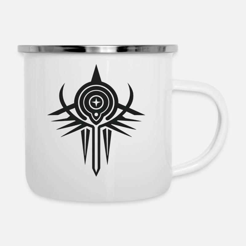 Entdecken Sie exklusive Anunnaki-Illustrationen - Emaille-Tasse - Weiß