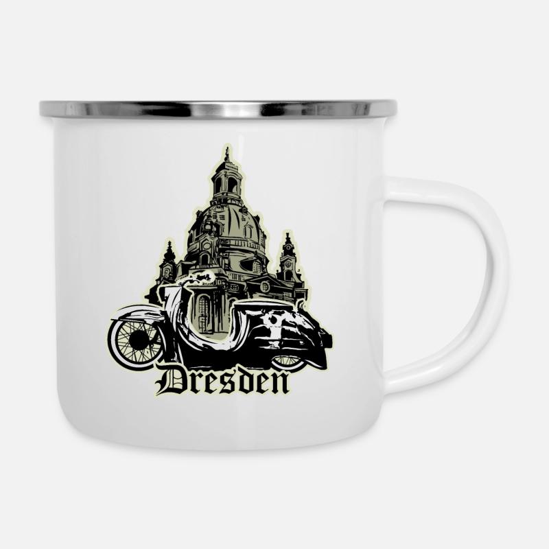 Schwalbe (Dresde) // Illustration - Tasse émaillée - blanc