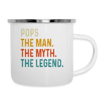 Pops The Man The Myth the Legend, Fathers Day - Camper Mug - white - Right