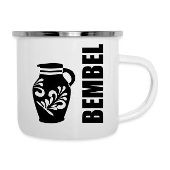 Bembel - Der original Apfelweinbembel #FFM #069 - Emaille-Tasse - Weiß - Rechts