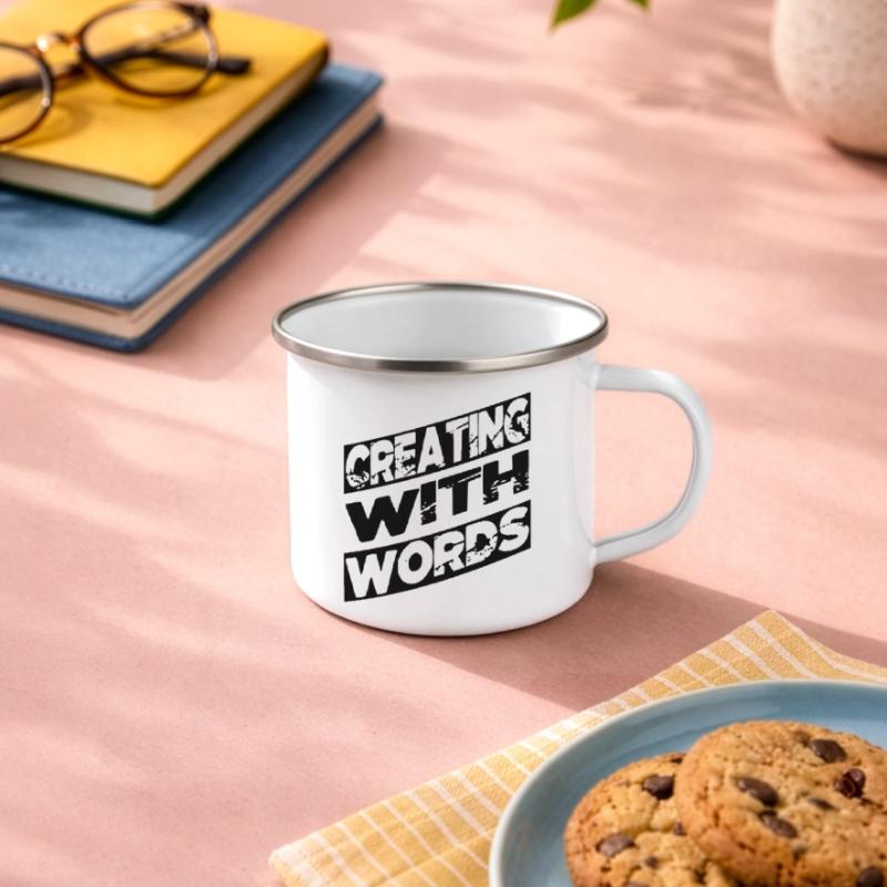 bday present idea gift idea imagination Emaille-Tasse