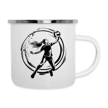 Volleyball player - Camper Mug - white - Right