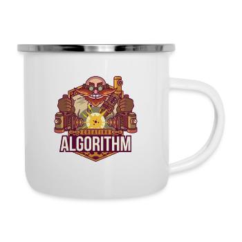 Software-Algorithmus - Emaille-Tasse - Weiß - Rechts