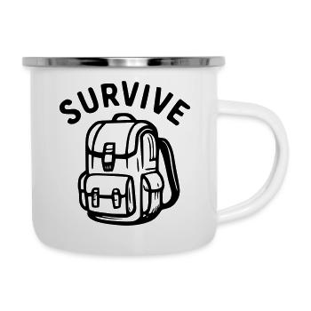 Survive - backpack - Camper Mug - white - Right