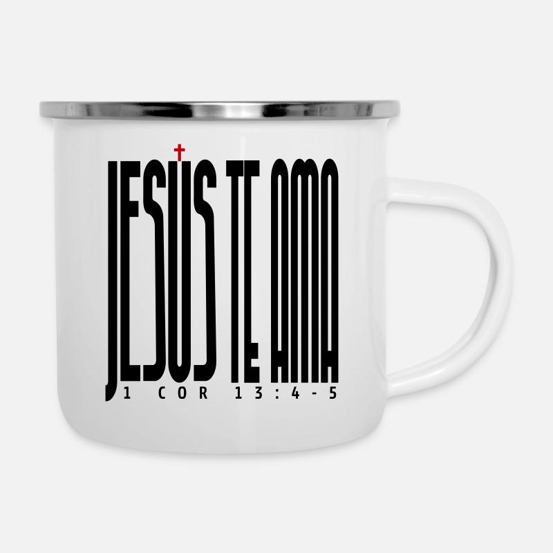 Jesus Loves You - Camper Mug - white