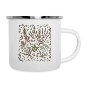 Natur Kräuter Medizin - Emaille-Tasse - Weiß - Rechts